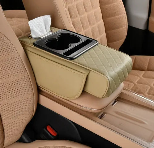 Multifunctional PU Leather Car Armrest Box Mat