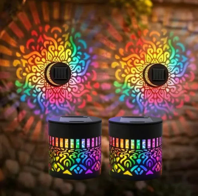 Mandala Solar Wall Lamp – Magical Patio Night Ambience