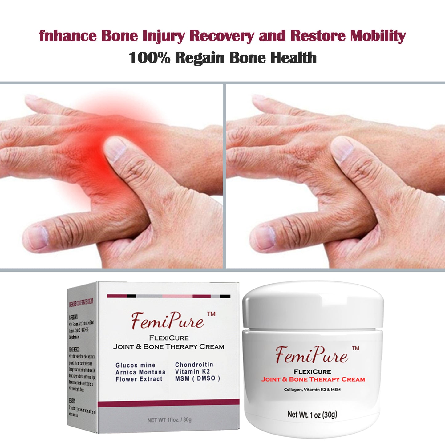FemiPure™ PRO FlexiCure Joint & Bone Therapy Cream