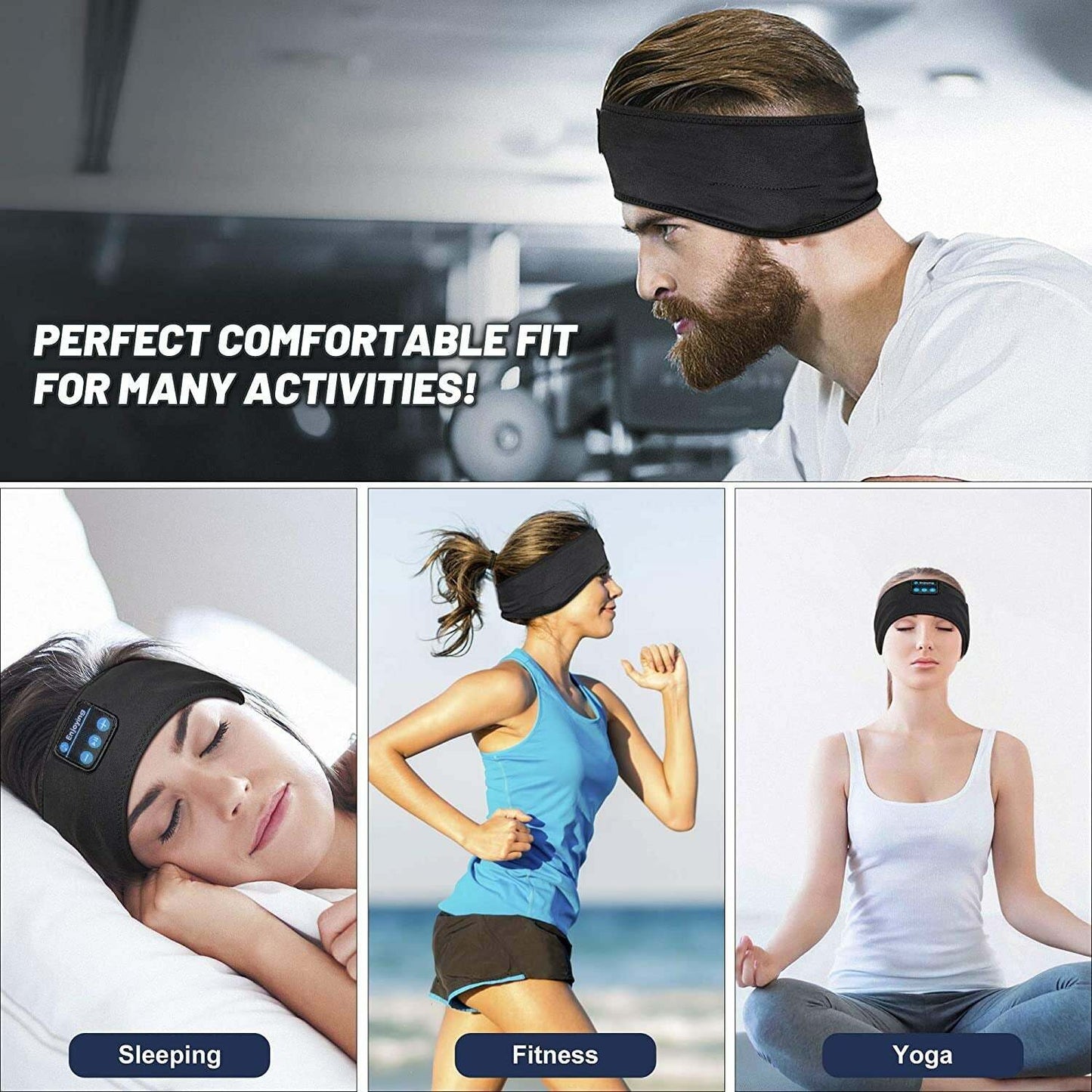 3 in 1 Sleep Headphones Bluetooth Eye Mask