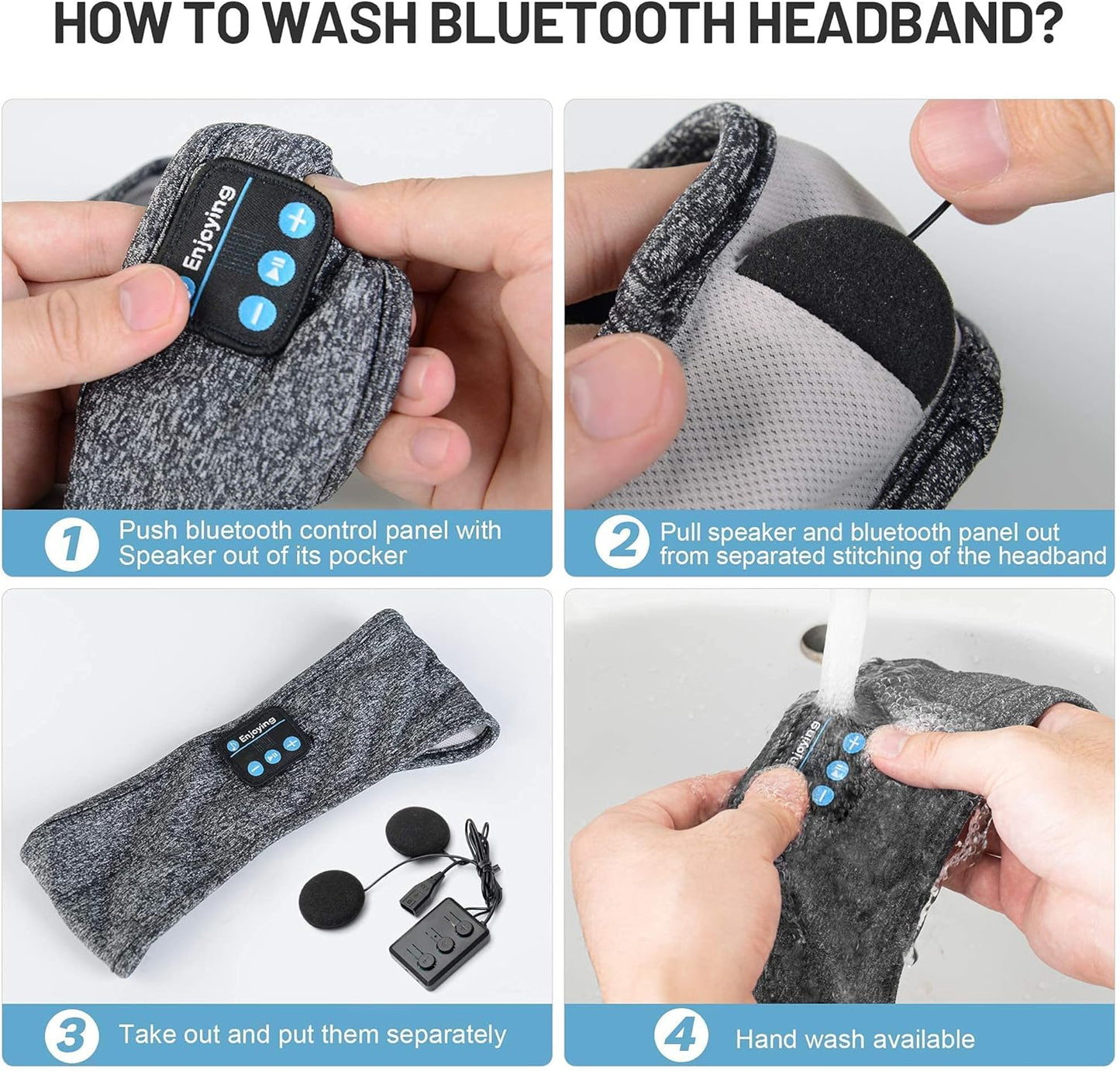 3 in 1 Sleep Headphones Bluetooth Eye Mask