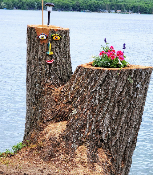 Tree Faces Decor Outdoor