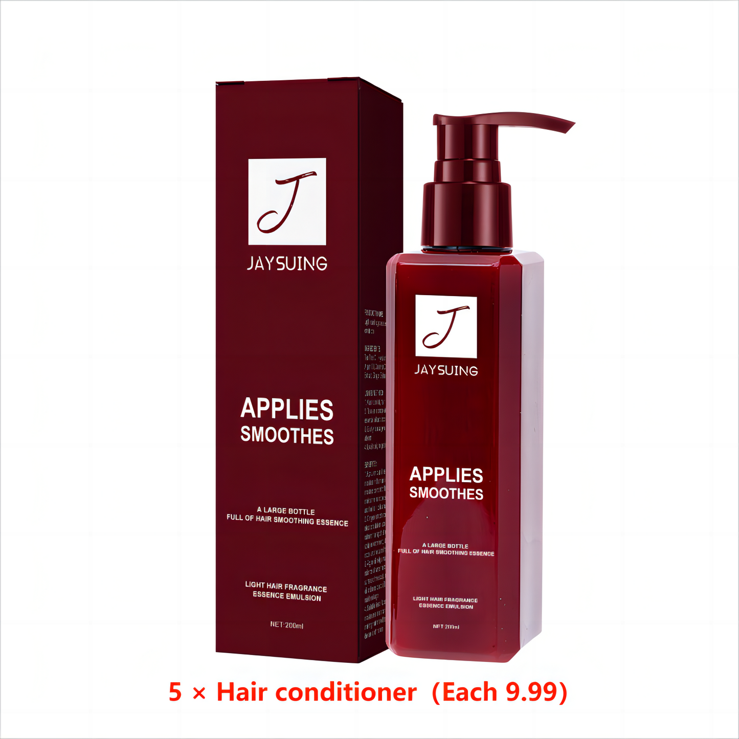 Jaysuing Keratin Hair Conditioner, repairs damaged, dry, and frizzy hair, leaving it nourished, smooth, and silky