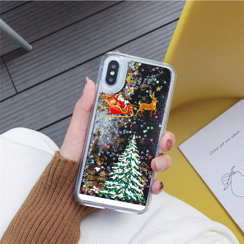Christmas Tree Quicksand Phone Case