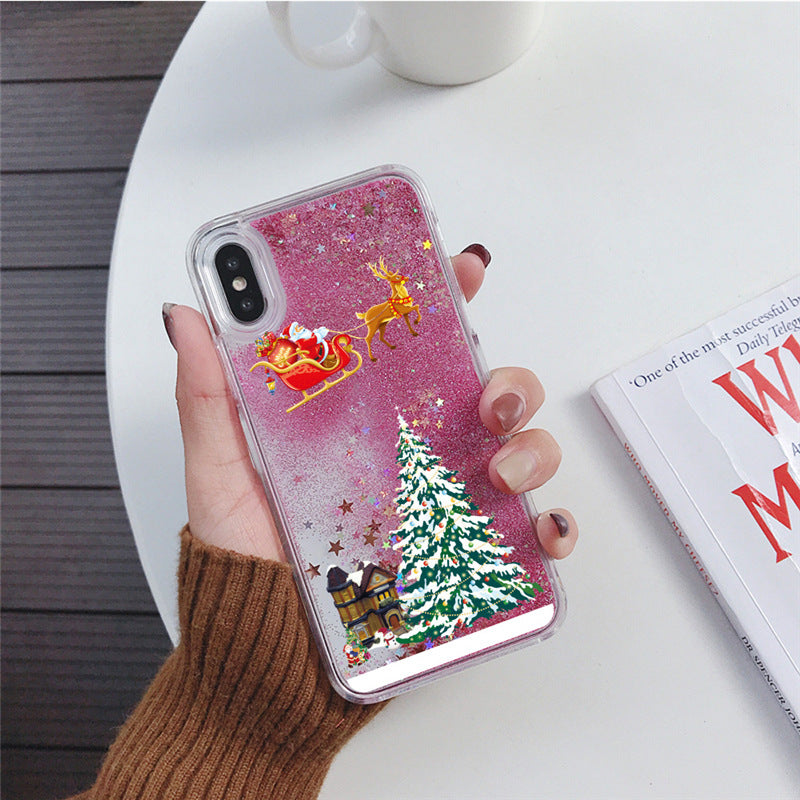 Christmas Tree Quicksand Phone Case