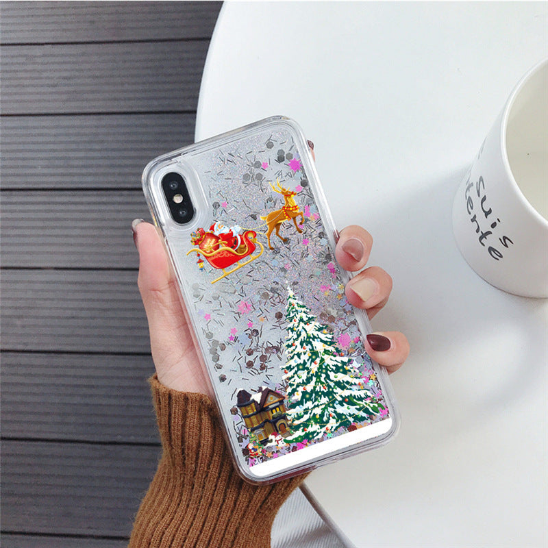 Christmas Tree Quicksand Phone Case