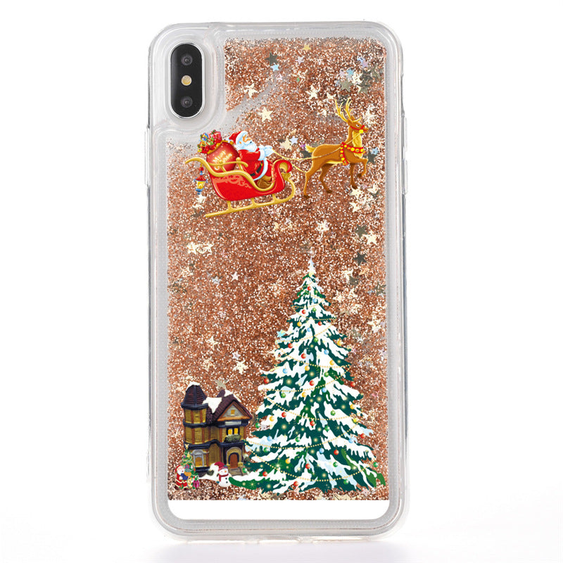Christmas Tree Quicksand Phone Case