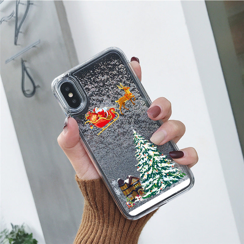 Christmas Tree Quicksand Phone Case