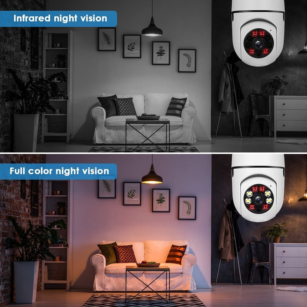 🔥LAST DAY 49% OFF🔥Wireless Wifi Light Bulb Camera Security Camera