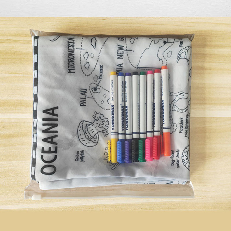 🔥Last Day Promotion- SAVE 70% color your own world map pillowcase