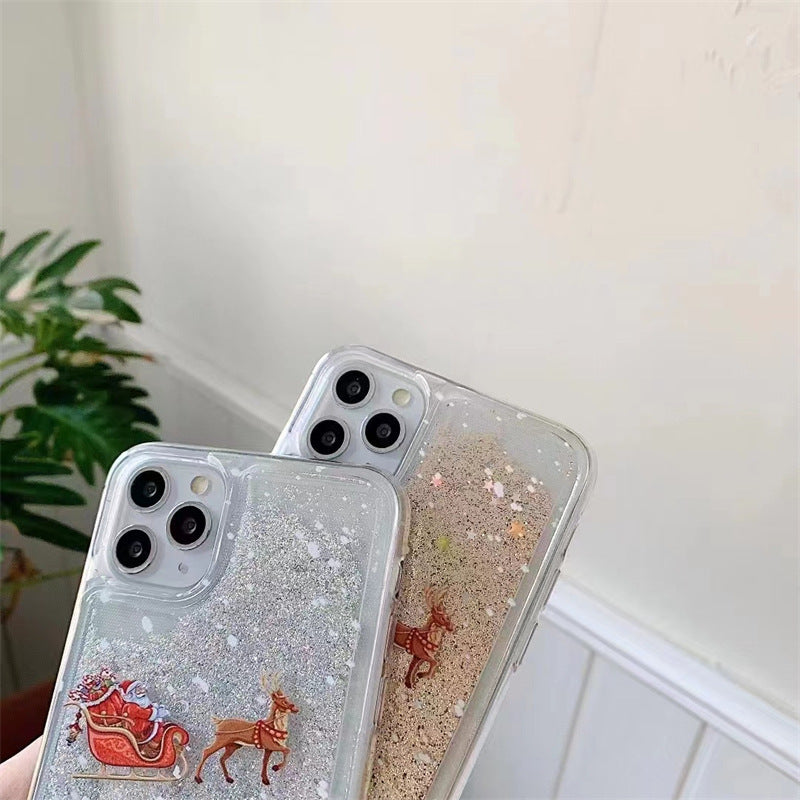 Christmas Tree Quicksand Phone Case