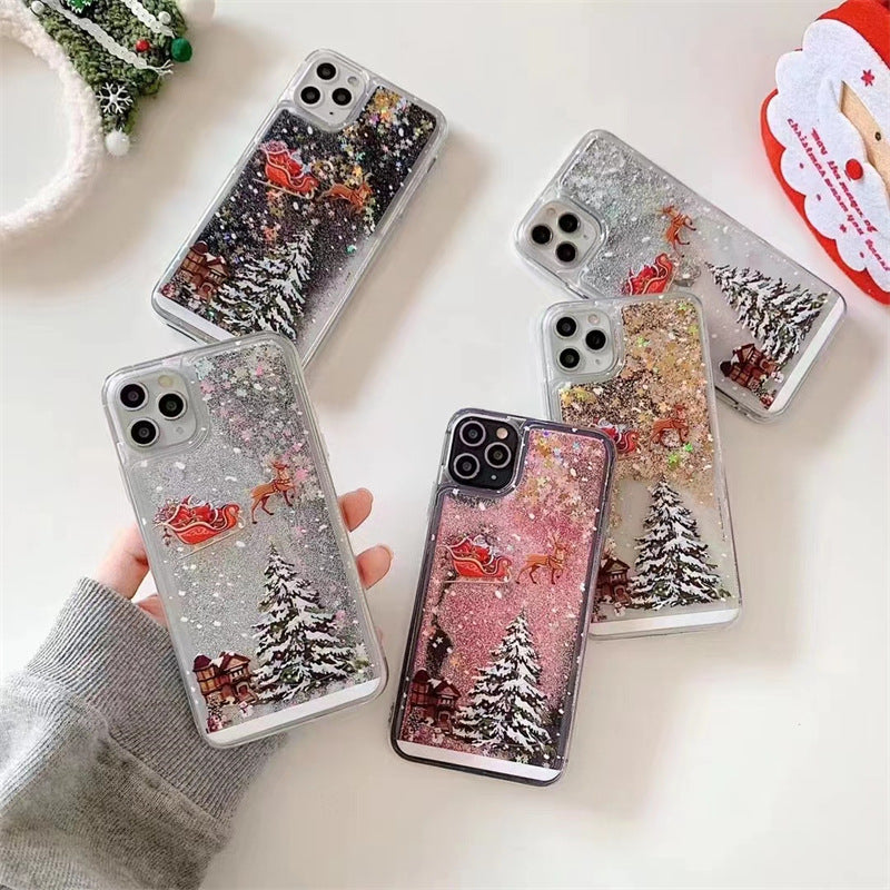 Christmas Tree Quicksand Phone Case