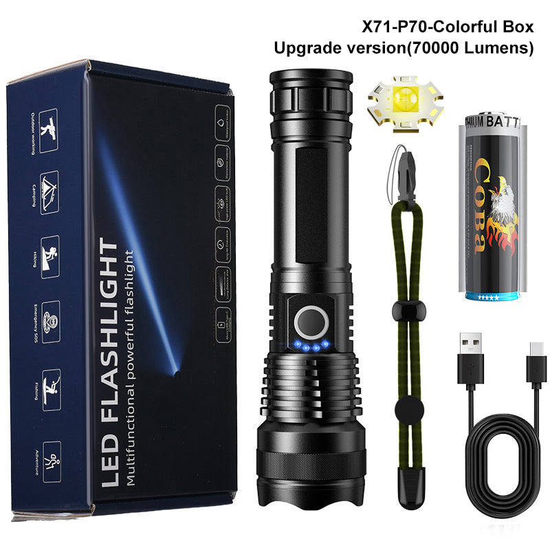 🔥LAST DAY SALE 49% OFF🔥 - LED Rechargeable Tactical Laser Flashlight 90000 High Lumens