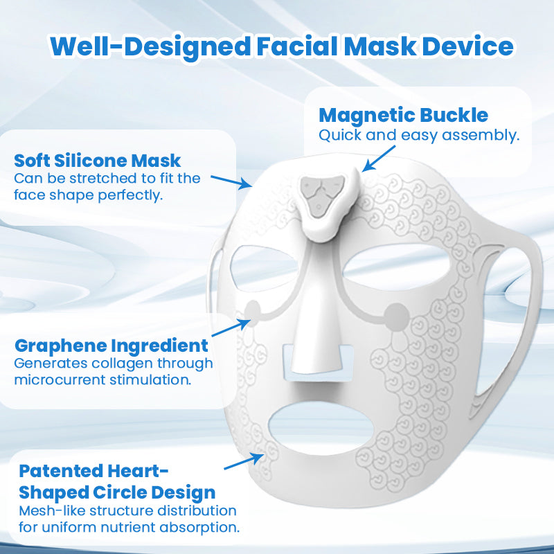 Siluce™ Soft Silicone Microcurrent Facial Mask Device for Firmer Toned Skin