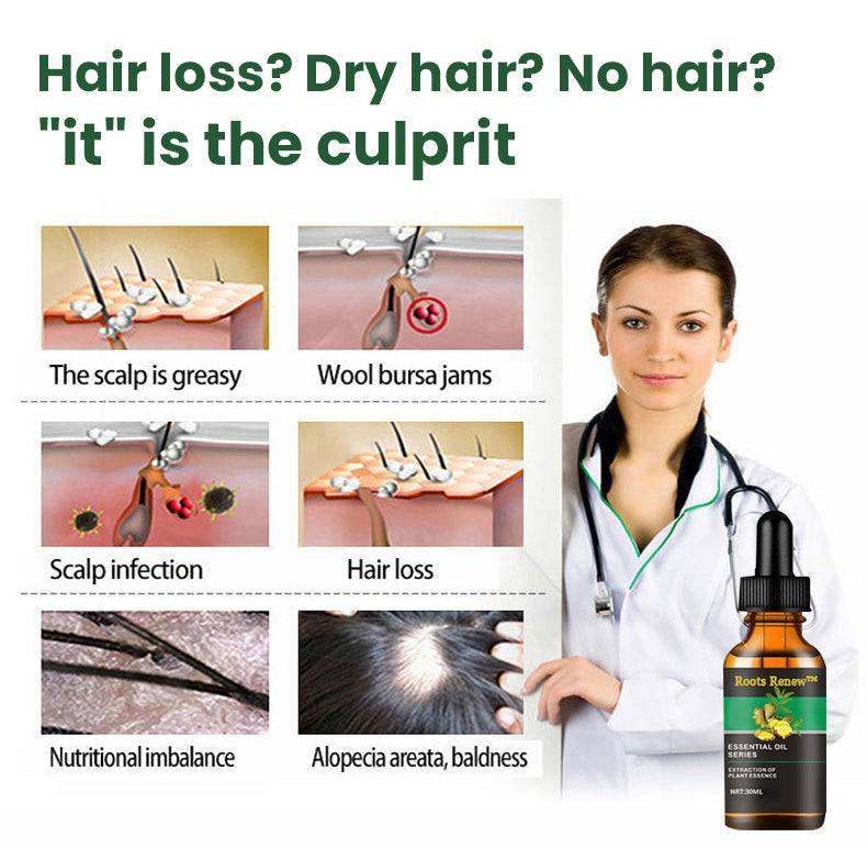 Roots Renew™ Ginger Hair Growth Serum 5% Minoxidil