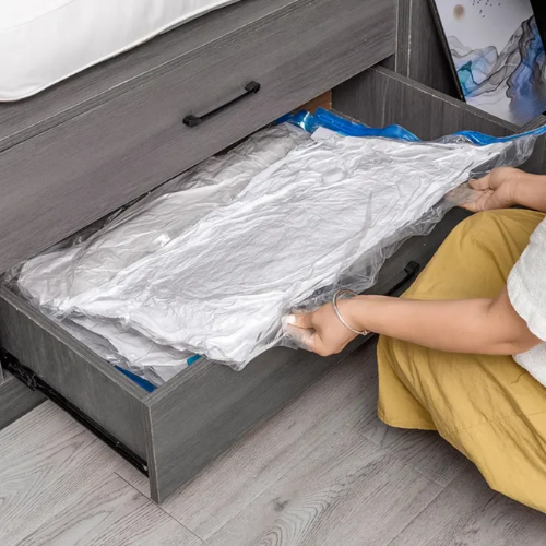 Vacuum Bags — Up to 80% More Space in Your Wardrobe or Suitcase, in Minutes