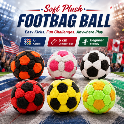 NBHUBS™🔥Soccer Hacky Footbag Sack, Soft Plush Soccer Footbags-(Buy two, get one free – today only)🔥