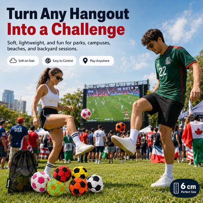 NBHUBS™🔥Soccer Hacky Footbag Sack, Soft Plush Soccer Footbags-(Buy two, get one free – today only)🔥