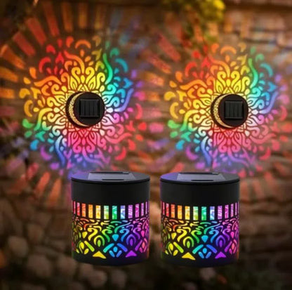 Mandala Solar Wall Lamp – Magical Patio Night Ambience