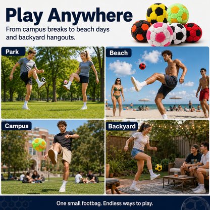 NBHUBS™🔥Soccer Hacky Footbag Sack, Soft Plush Soccer Footbags-(Buy two, get one free – today only)🔥