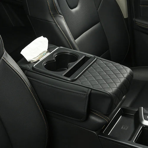 Multifunctional PU Leather Car Armrest Box Mat