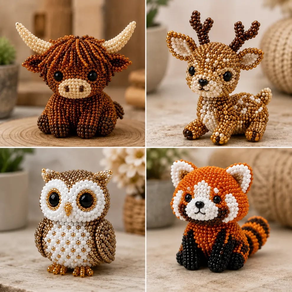 Petite 3D Beaded Animal Craft Kit