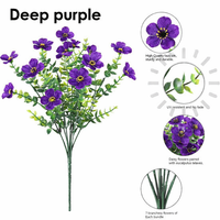 1 Bundle of Deep Purple / 21 flowers