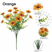 1 Bundle of Orange / 21 flowers