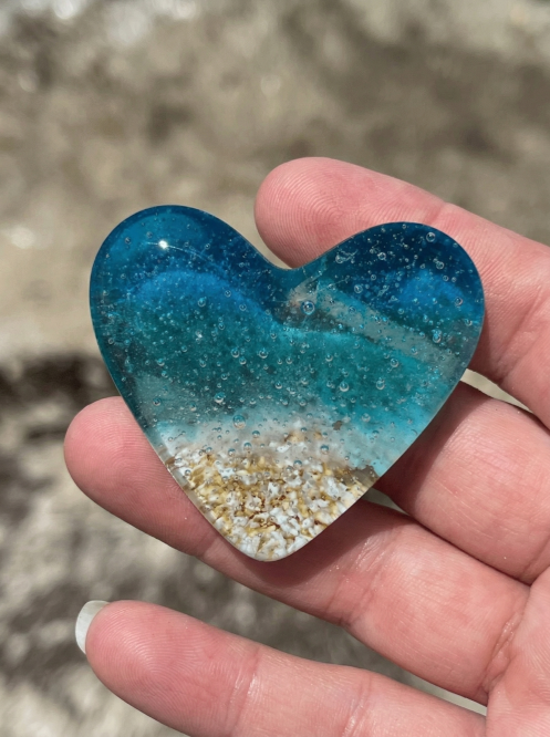 Glass Beach Pocket Heart
