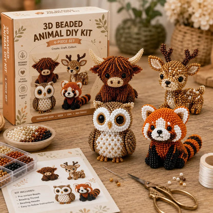 Petite 3D Beaded Animal Craft Kit