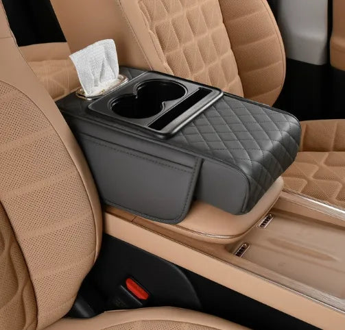 Multifunctional PU Leather Car Armrest Box Mat