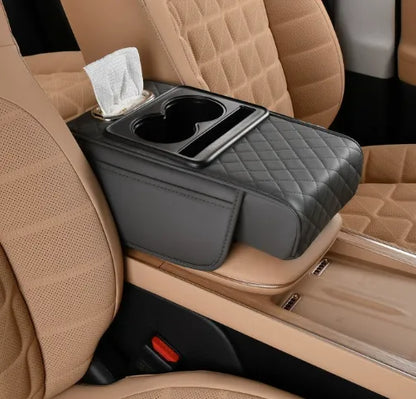 Multifunctional PU Leather Car Armrest Box Mat