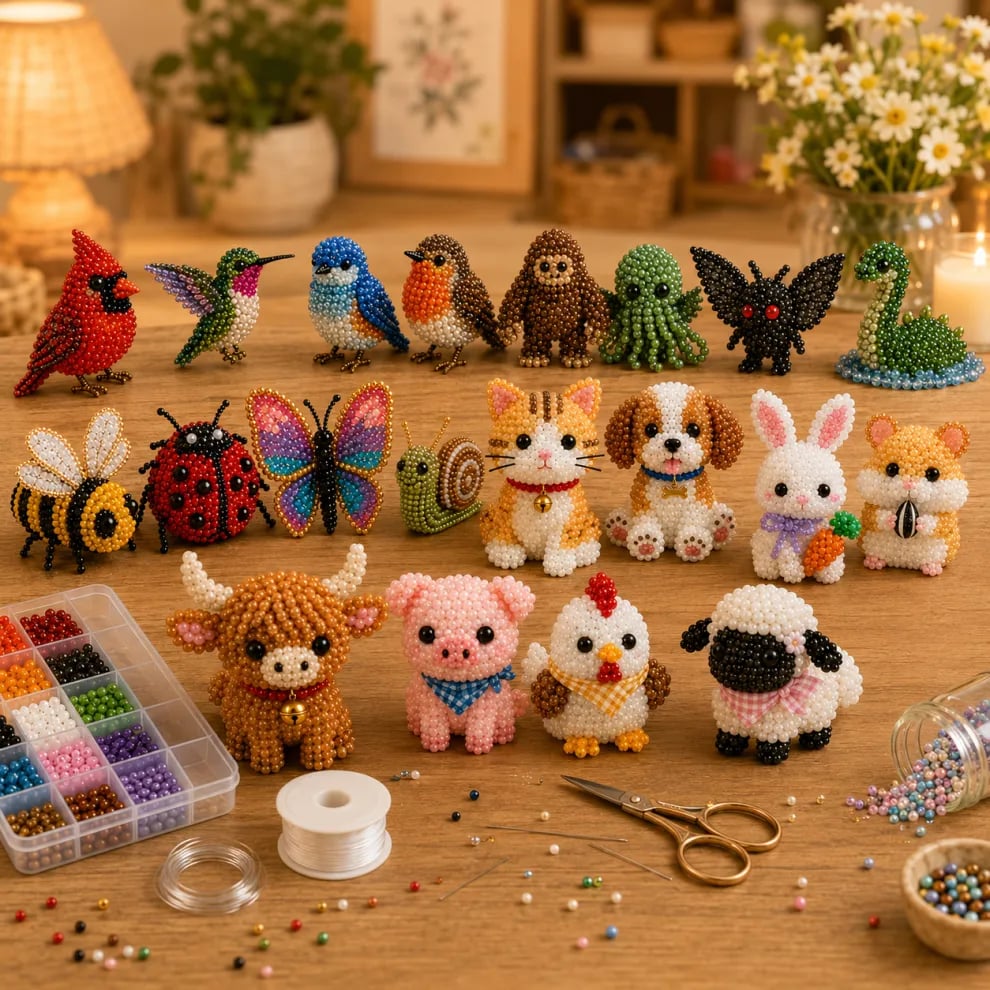 Petite 3D Beaded Animal Craft Kit