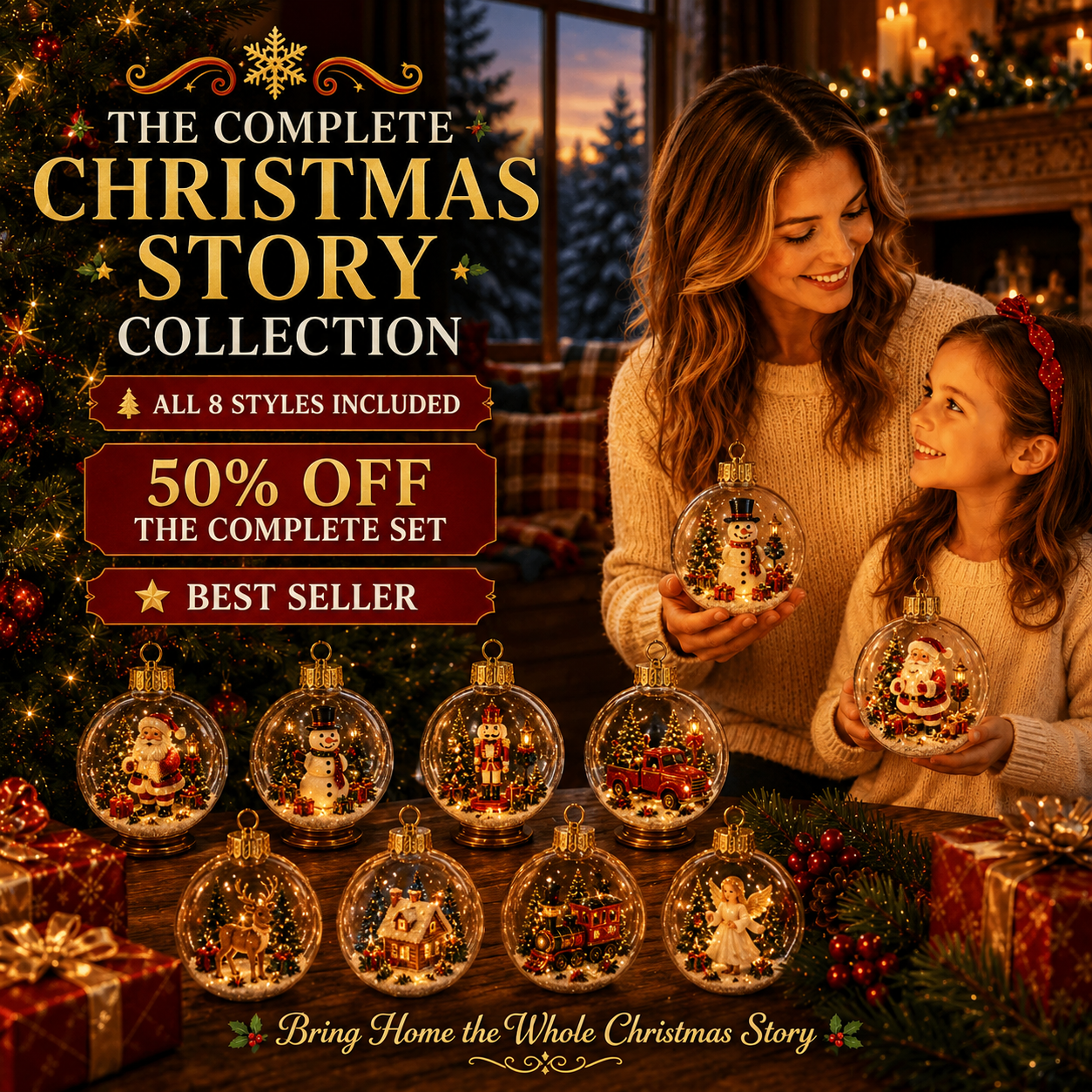 🔥Limited time 50% OFF -✨🎄 Glowing Christmas Story Ornament – Light-Up Mini Holiday Scene(📦Buy 3 Free Shipping)