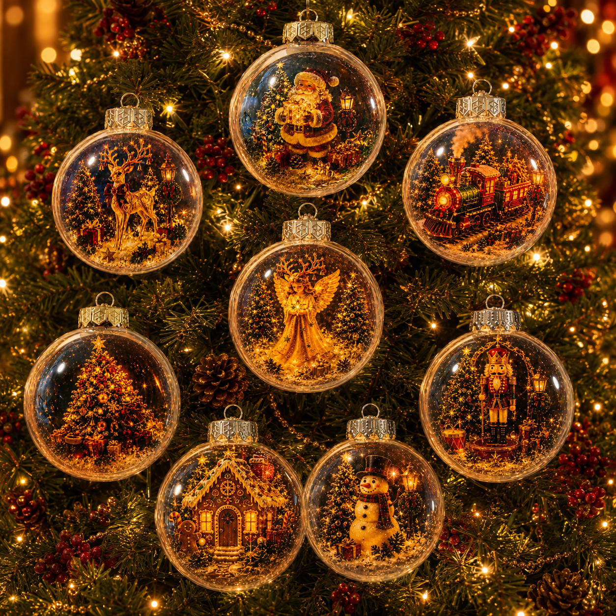 🔥Limited time 50% OFF -✨🎄 Glowing Christmas Story Ornament – Light-Up Mini Holiday Scene(📦Buy 3 Free Shipping)