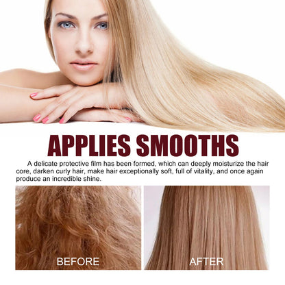 Jaysuing Keratin Hair Conditioner, repairs damaged, dry, and frizzy hair, leaving it nourished, smooth, and silky