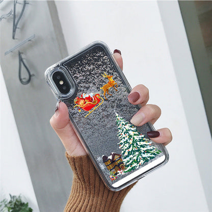 Christmas Tree Quicksand Phone Case