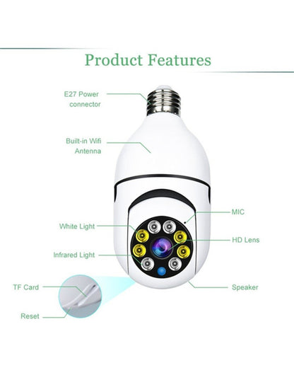 🔥LAST DAY 49% OFF🔥Wireless Wifi Light Bulb Camera Security Camera