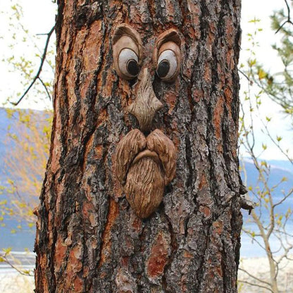 Tree Faces Decor Outdoor