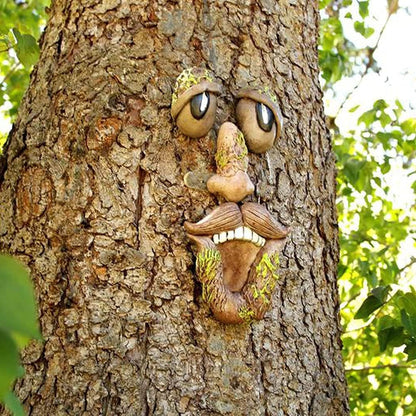 Tree Faces Decor Outdoor