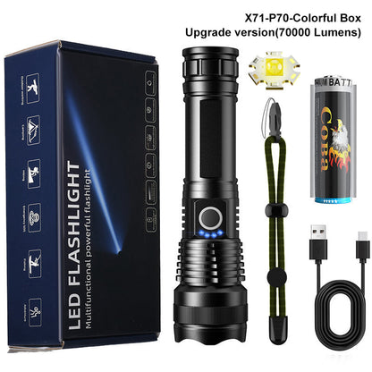 🔥LAST DAY SALE 49% OFF🔥 - LED Rechargeable Tactical Laser Flashlight 90000 High Lumens