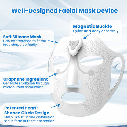Siluce™ Soft Silicone Microcurrent Facial Mask Device for Firmer Toned Skin