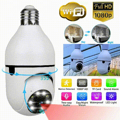 🔥LAST DAY 49% OFF🔥Wireless Wifi Light Bulb Camera Security Camera